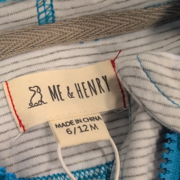 Zara Kids Blue Striped Hoodie - Picture 3 of 11